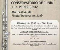 4to. Festival de Flauta Traversa en Junín, pcia. de Bs. As
