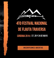 4to. Festival Nacional de Flauta Traversa - Córdoba
