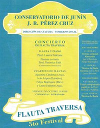 5to. Festival de Flauta Traversa en Junín, Bs. As.
