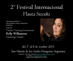  Festival Internacional de Flauta Traversa Método Suzuki en San Martín de los Andes 