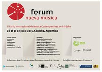 II Curso Internacional de Música Contemporánea - Córdoba
