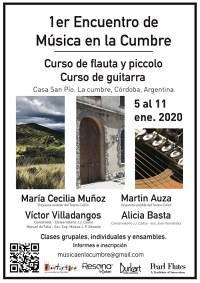 Primer encuentro de Música en la Cumbre, Córdoba. Argentina. 