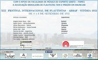 XIII Festival Internacional de Flautistas de la Abraf