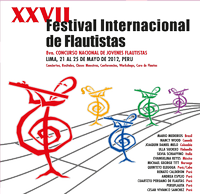 XXVII Festival Internacional de Flautistas - Perú 2012