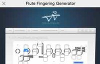 Flute fingering Generator