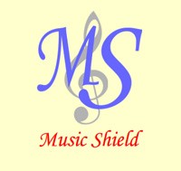 columpio Oscurecer Infantil Music Shield, seguros de instrumentos musicales — Flautístico